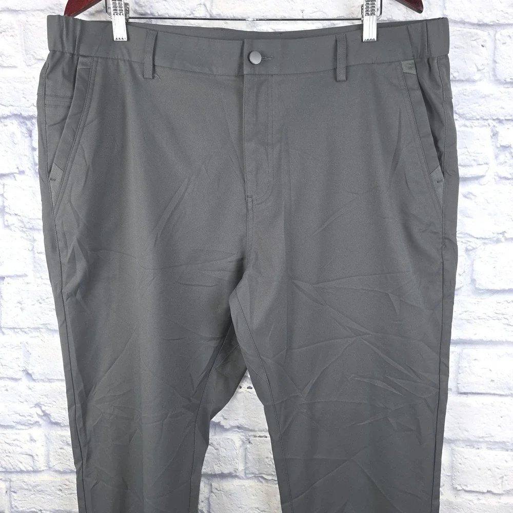 Jack Archer Men Jetsetter Pants Charcoal Gray Performance Tech Chino Size 38X29